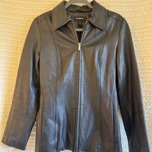 Colebrook Women's Black 100% Leather Jacket